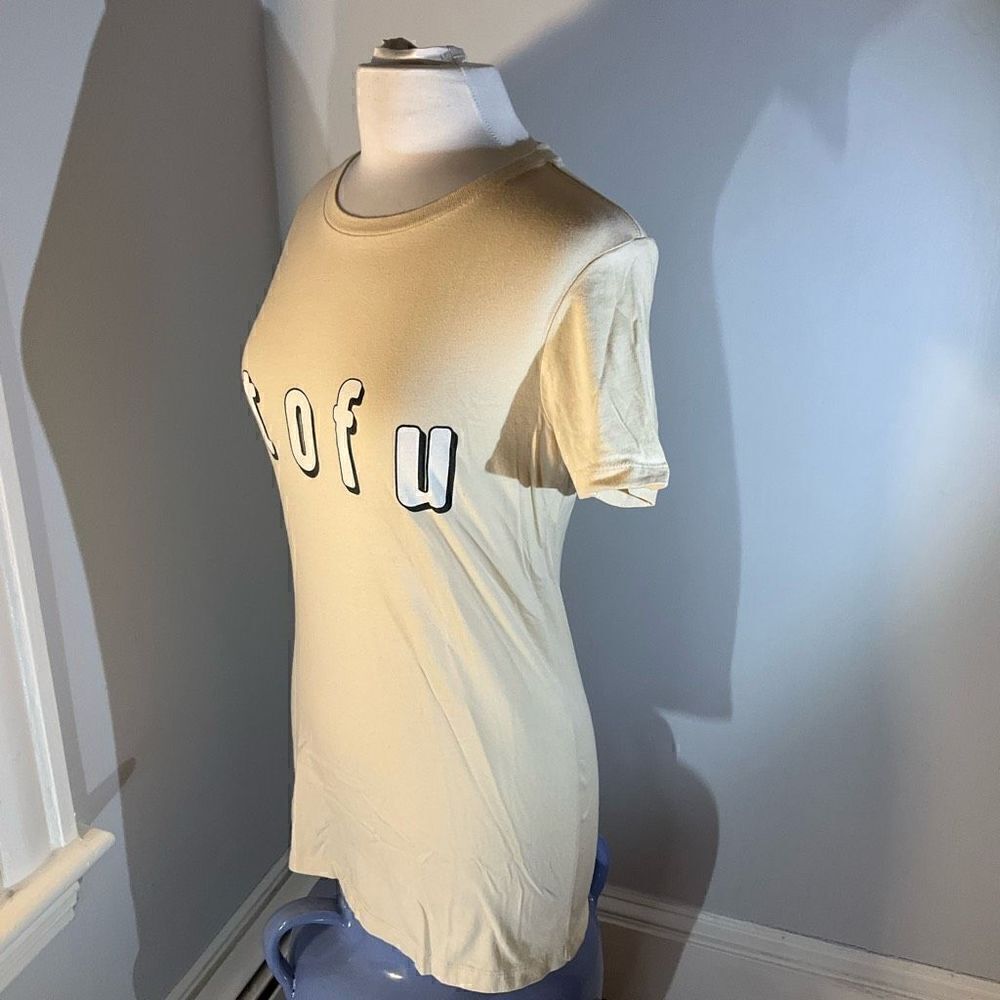 TOFU TShirt. Cream. XL. Supersoft! - Picture 2 of 6